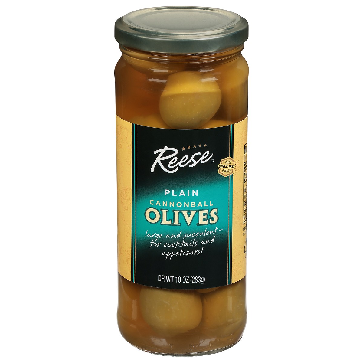 slide 1 of 11, Reese Cannonball Plain Olives 10 oz, 10 oz