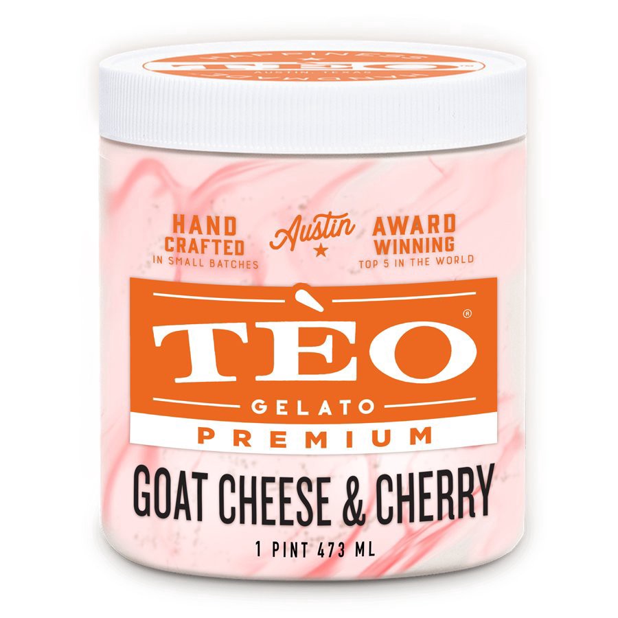 slide 1 of 1, Téo Gelato Goat Cheese & Cherry Gelato, 16 oz