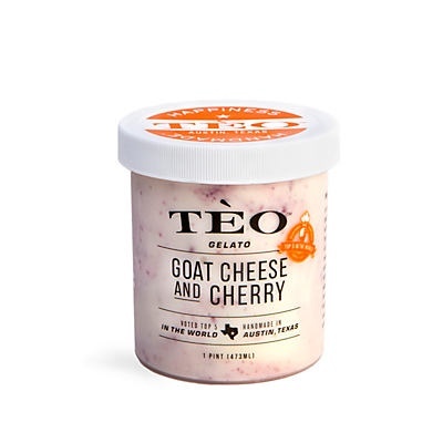 slide 1 of 1, Téo Gelato Goat Cheese & Cherry Gelato, 16 oz