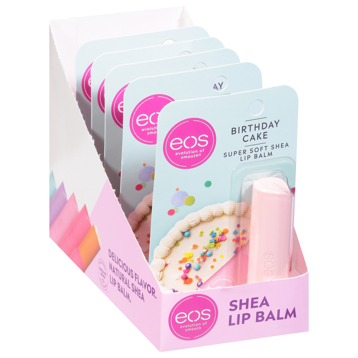 slide 6 of 9, eos Super Soft Shea Birthday Cake Lip Balm 1 ea, 1 ct