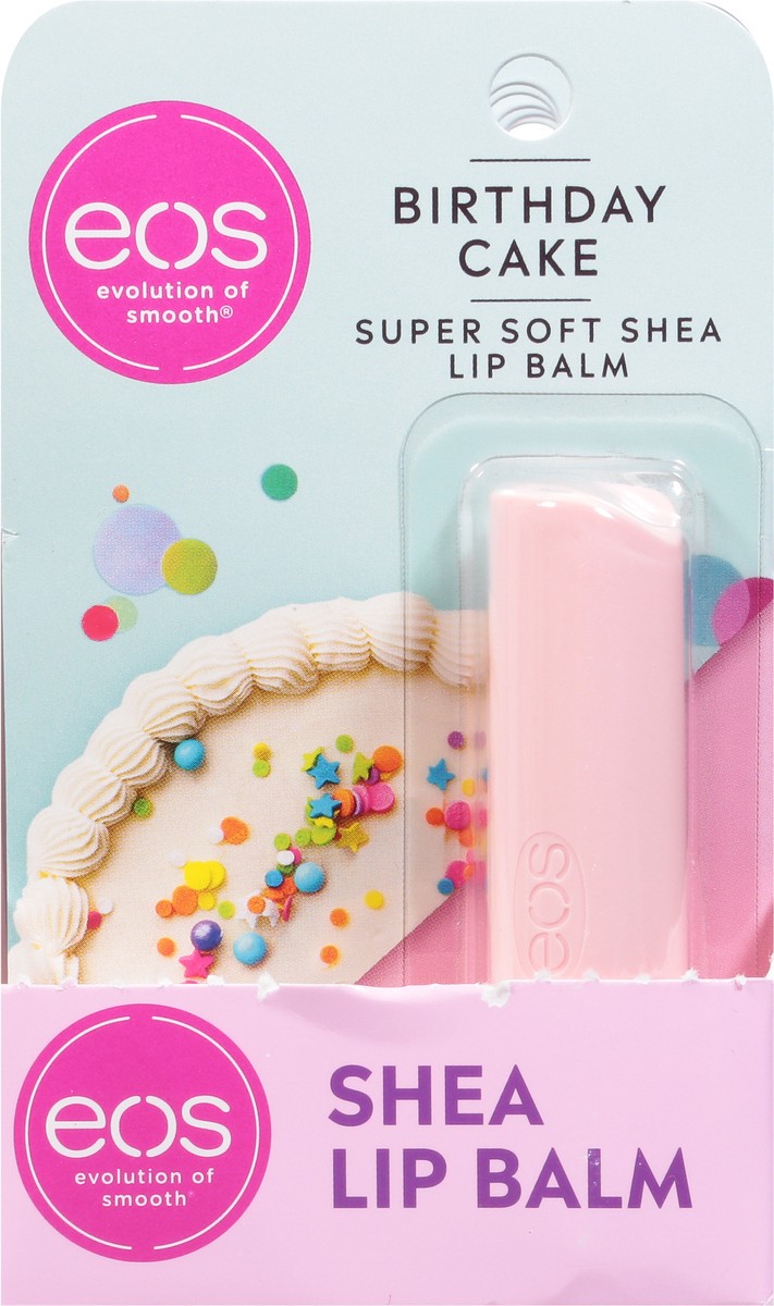 slide 2 of 9, eos Super Soft Shea Birthday Cake Lip Balm 1 ea, 1 ct