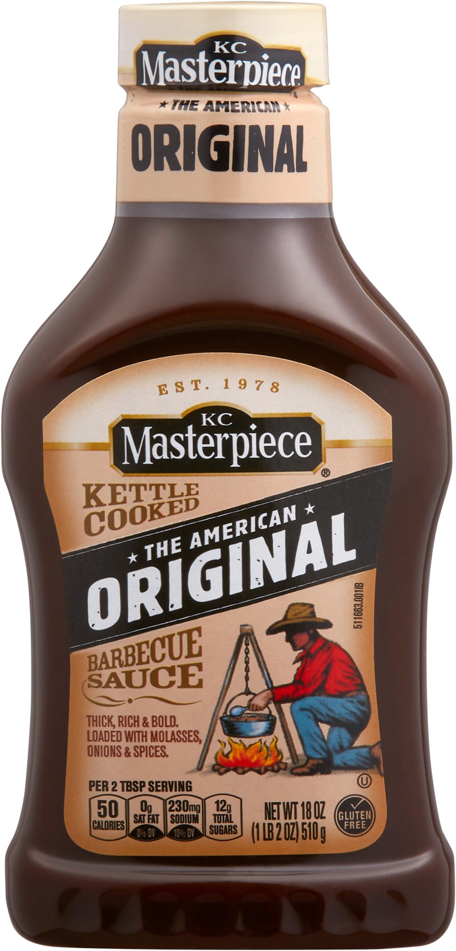 slide 1 of 7, KC Masterpiece Barbecue Sauce, 18.0 oz