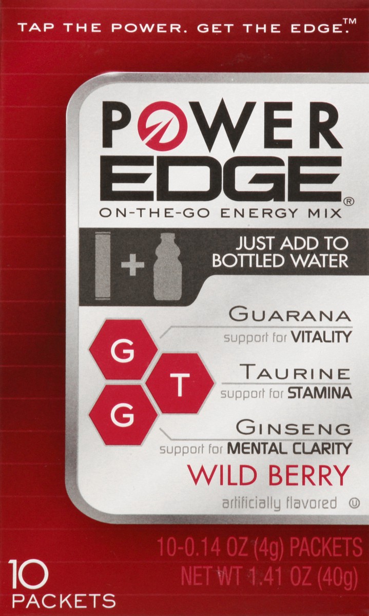 slide 7 of 13, Power Edge Packets Wild Berry Energy Mix - 10 ct, 10 ct