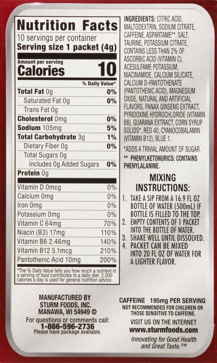 slide 8 of 13, Power Edge Packets Wild Berry Energy Mix - 10 ct, 10 ct