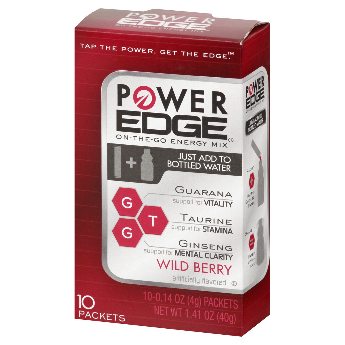 slide 11 of 13, Power Edge Packets Wild Berry Energy Mix - 10 ct, 10 ct