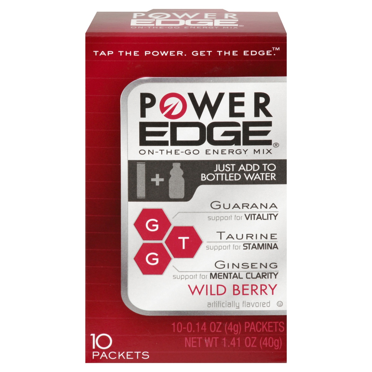 slide 1 of 1, Power Edge Packets Wild Berry Energy Mix 10 ea, 10 ct