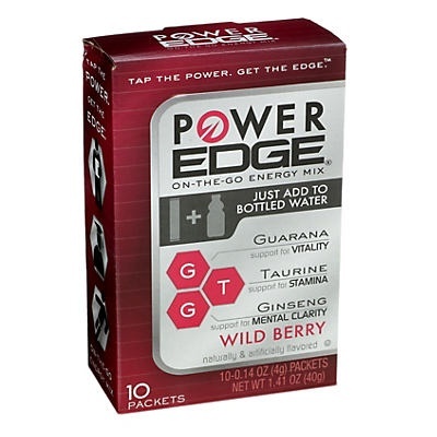 slide 1 of 1, Power Edge Energy Drink Mix - Wild Berry, 10 ct
