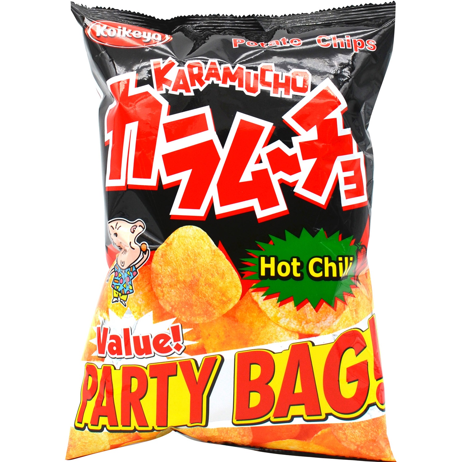 slide 1 of 1, Koikeya Karamucho Party Bag Hot Chili, 6.2 oz