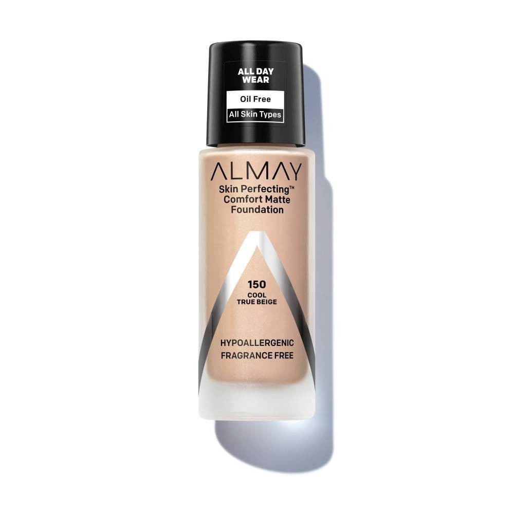 slide 1 of 3, Almay Skin Perfecting Comfort Matte Foundation, Cool True Beige, 1 oz