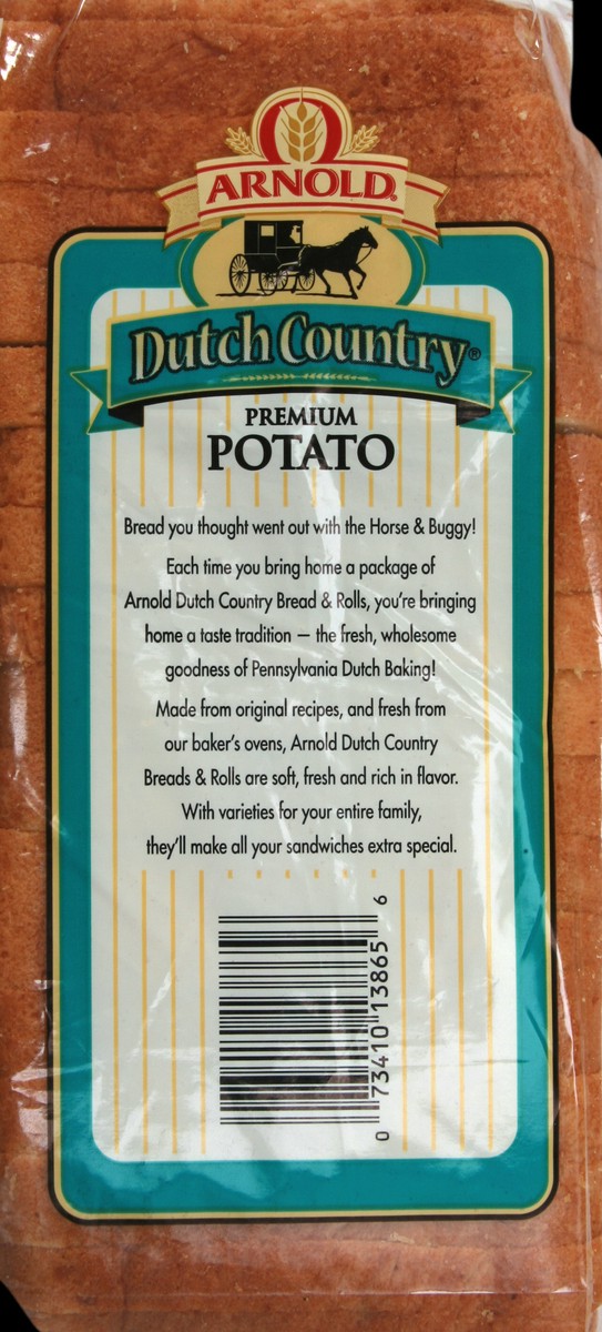 slide 4 of 6, Arnold Dutch Country Potato Bread, 22 oz