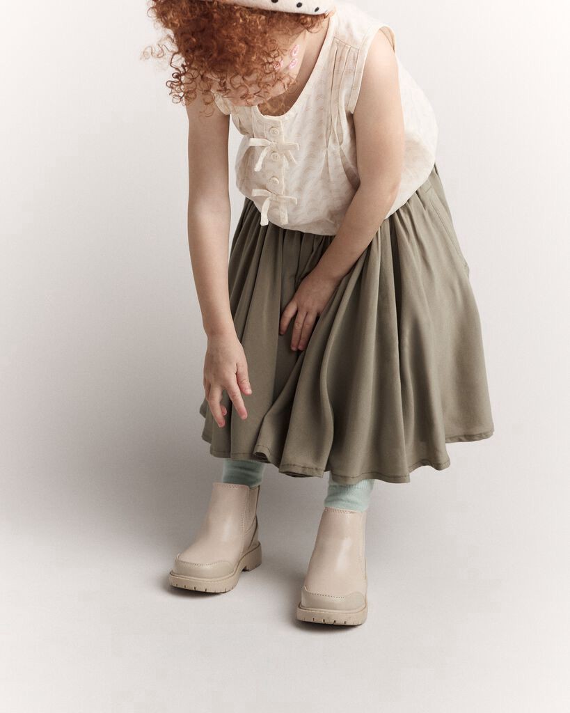 slide 3 of 6, Otteravenue Toddler Girl Avenue Twirl™ Midi Skirt - Olive Olive 18M, 1 ct