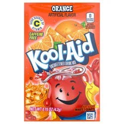 Kool-Aid Unsweetened Orange Powdered Soft Drink Mix, 0.15 oz Packet