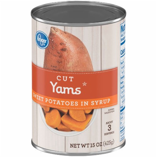 slide 3 of 4, Kroger Cut Yams Sweet Potatoes In Syrup, 15 oz