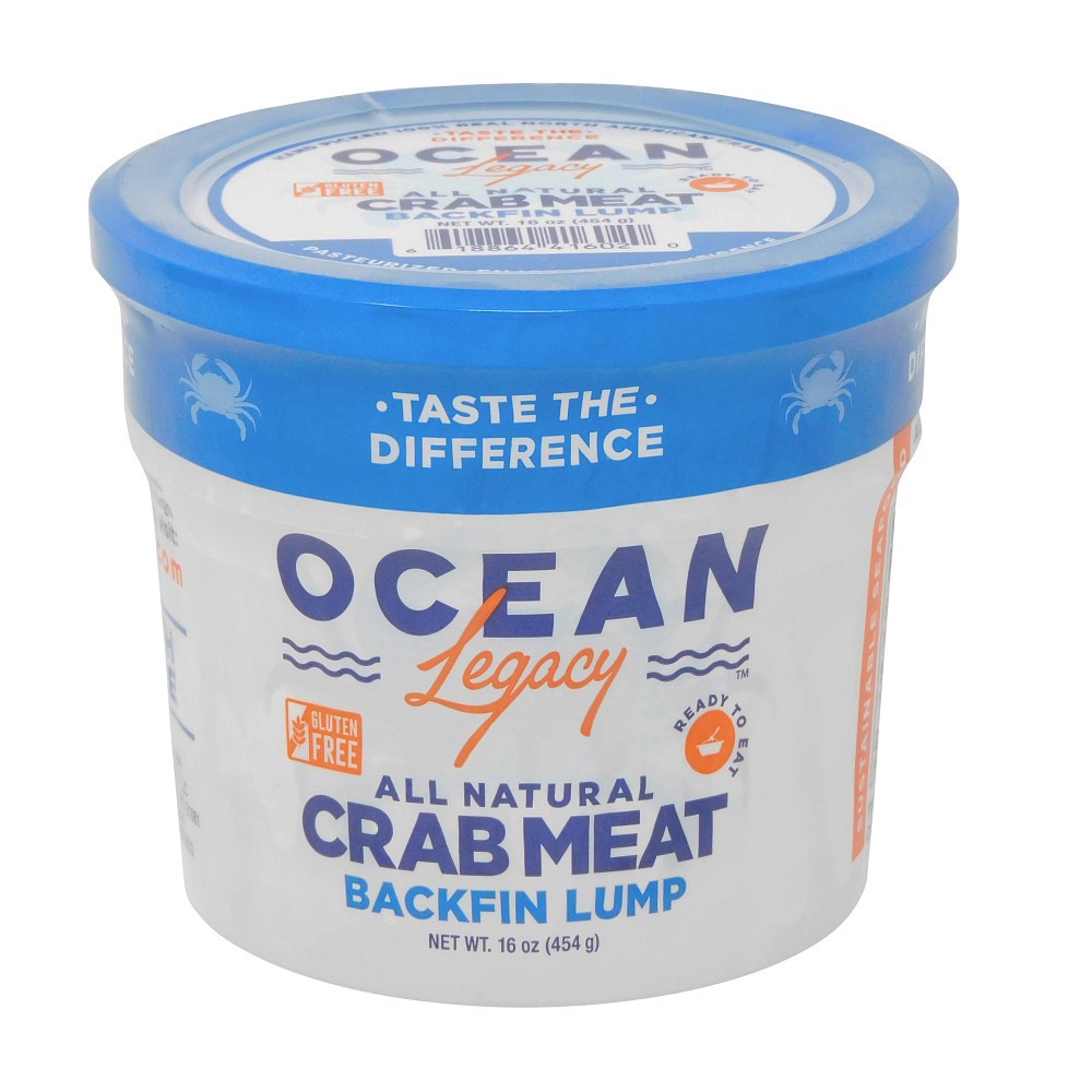 slide 1 of 1, Direct Source Seafood - Ocean Legacy Backfin Lump Crab Meat, 16 oz