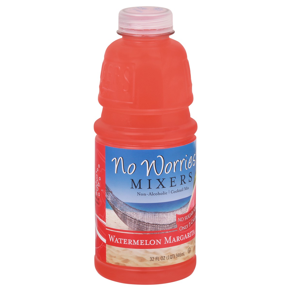 slide 10 of 12, No Worries Mixers Watermelon Margarita Cocktail Mix - 32 fl oz, 32 fl oz