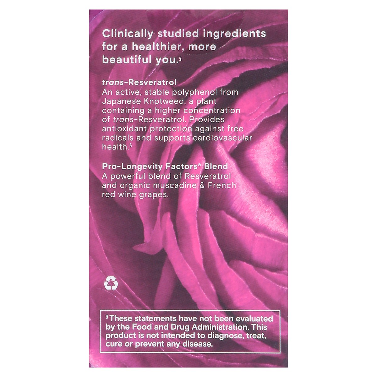 slide 8 of 14, Reserveage Veggie Capsules 100 mg Resveratrol 30 Capsules, 30 ct