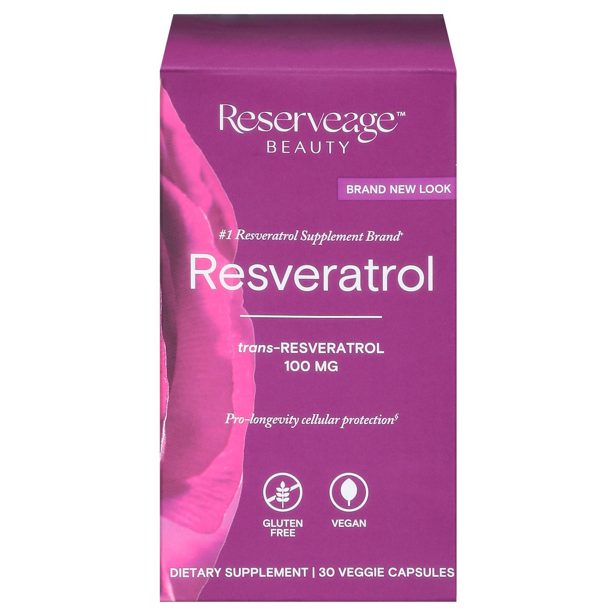 slide 2 of 14, Reserveage Veggie Capsules 100 mg Resveratrol 30 Capsules, 30 ct