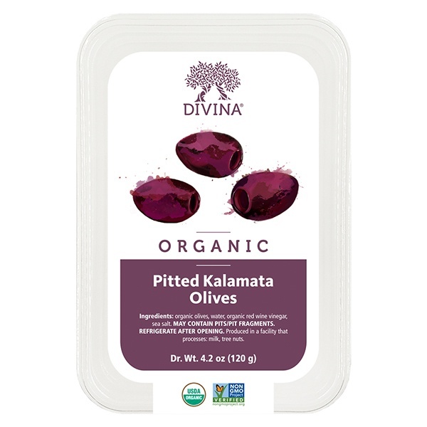 slide 1 of 1, Divina Pitted Kalamata Olives, 4.2 oz