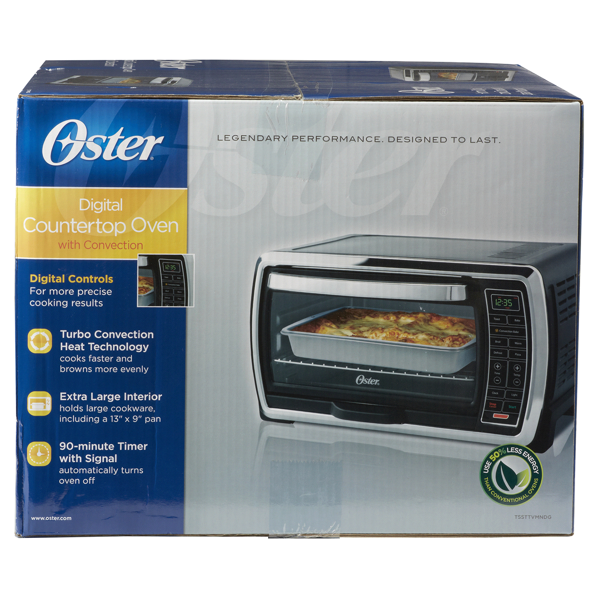 slide 6 of 6, Oster Large Digital Countertop Oven - Black With Brushed Stainless Accents, 1 ct