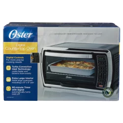 Oster Large Digital Countertop Oven - Black With Brushed Stainless Accents
