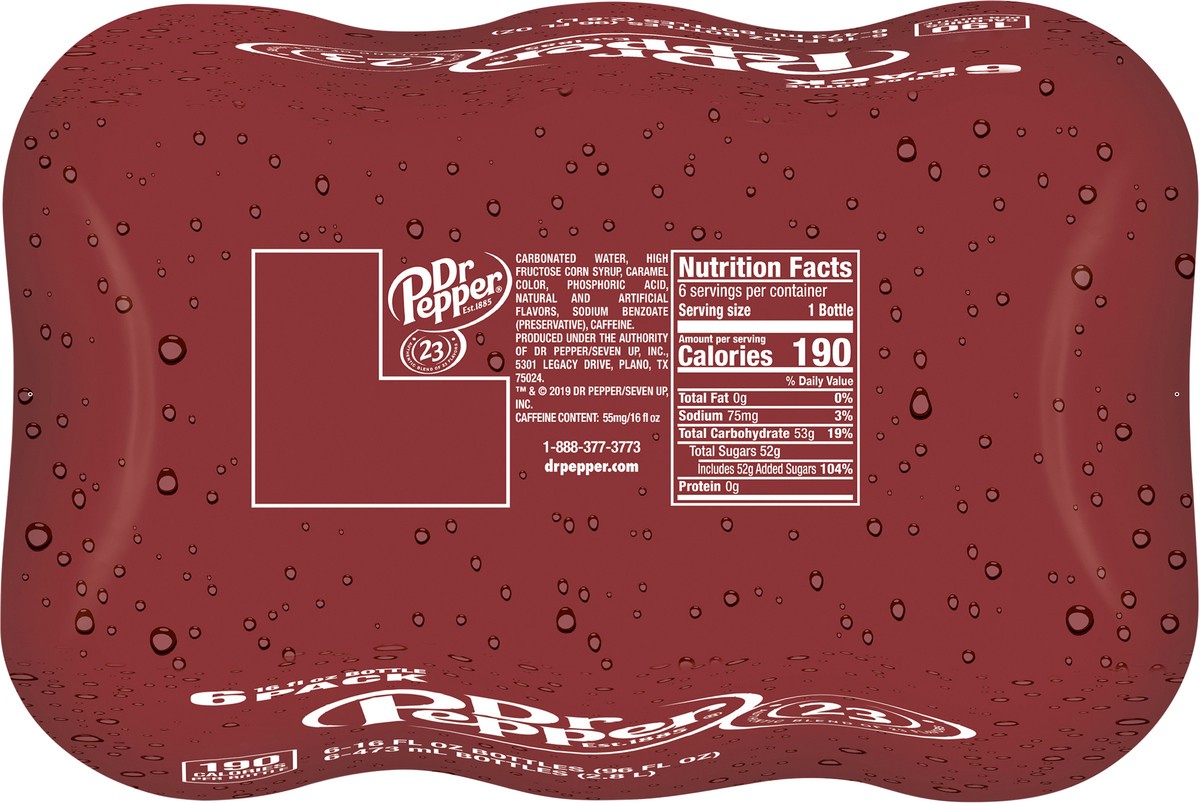 slide 8 of 9, Dr Pepper Soda- 6 ct, 6 ct