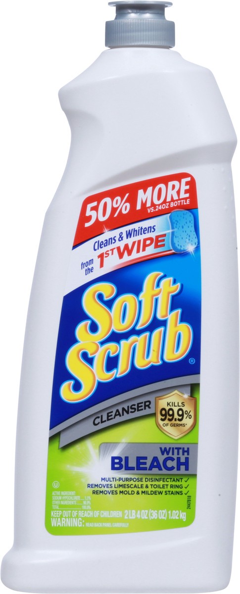 slide 6 of 9, Soft Scrub Cleanser with Bleach 36 oz, 36 oz