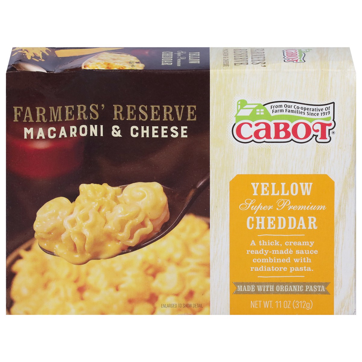 slide 1 of 9, Cabot Farmers Reserve Yellow Cheddar Mac & Cheese, 11 oz