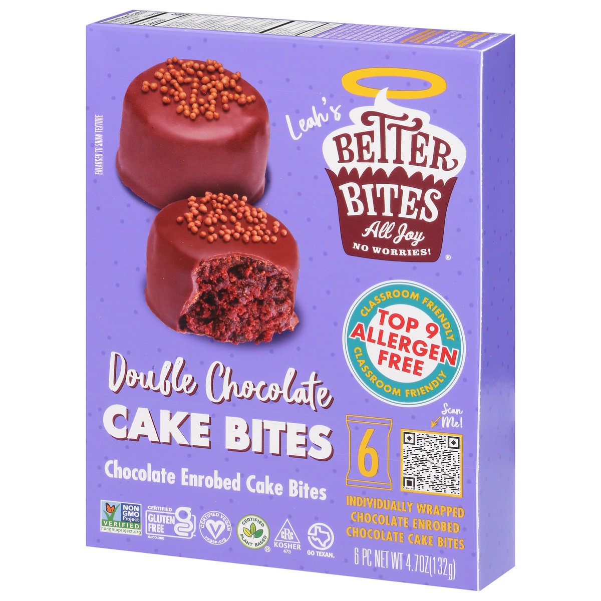 slide 7 of 13, Better Bites Bakery Double Chocolate Cake Bites 6 ea, 6 ct
