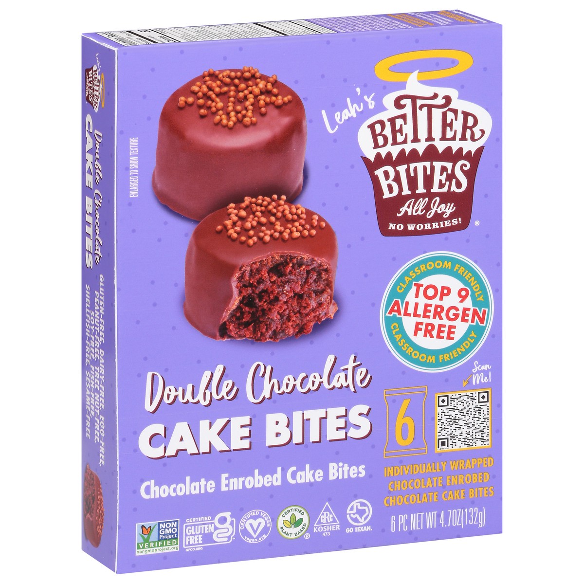 slide 6 of 13, Better Bites Bakery Double Chocolate Cake Bites 6 ea, 6 ct