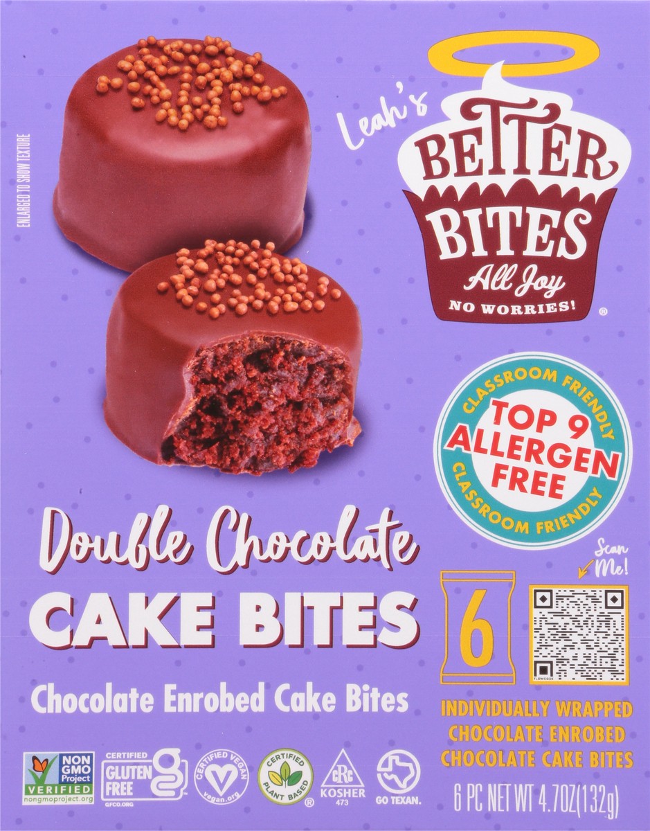 slide 5 of 13, Better Bites Bakery Double Chocolate Cake Bites 6 ea, 6 ct