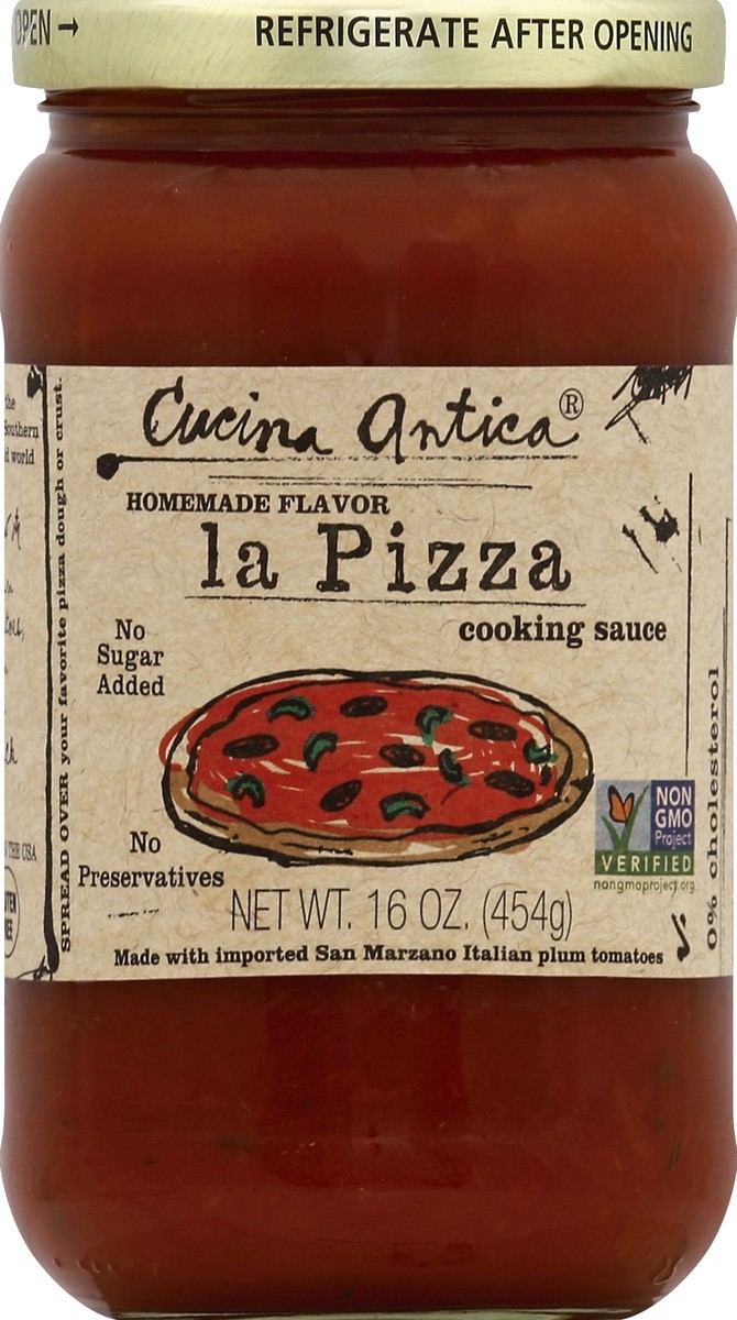 slide 2 of 2, Cucina Antica Premium La Pizza Pizza Sauce 16 oz, 16 oz