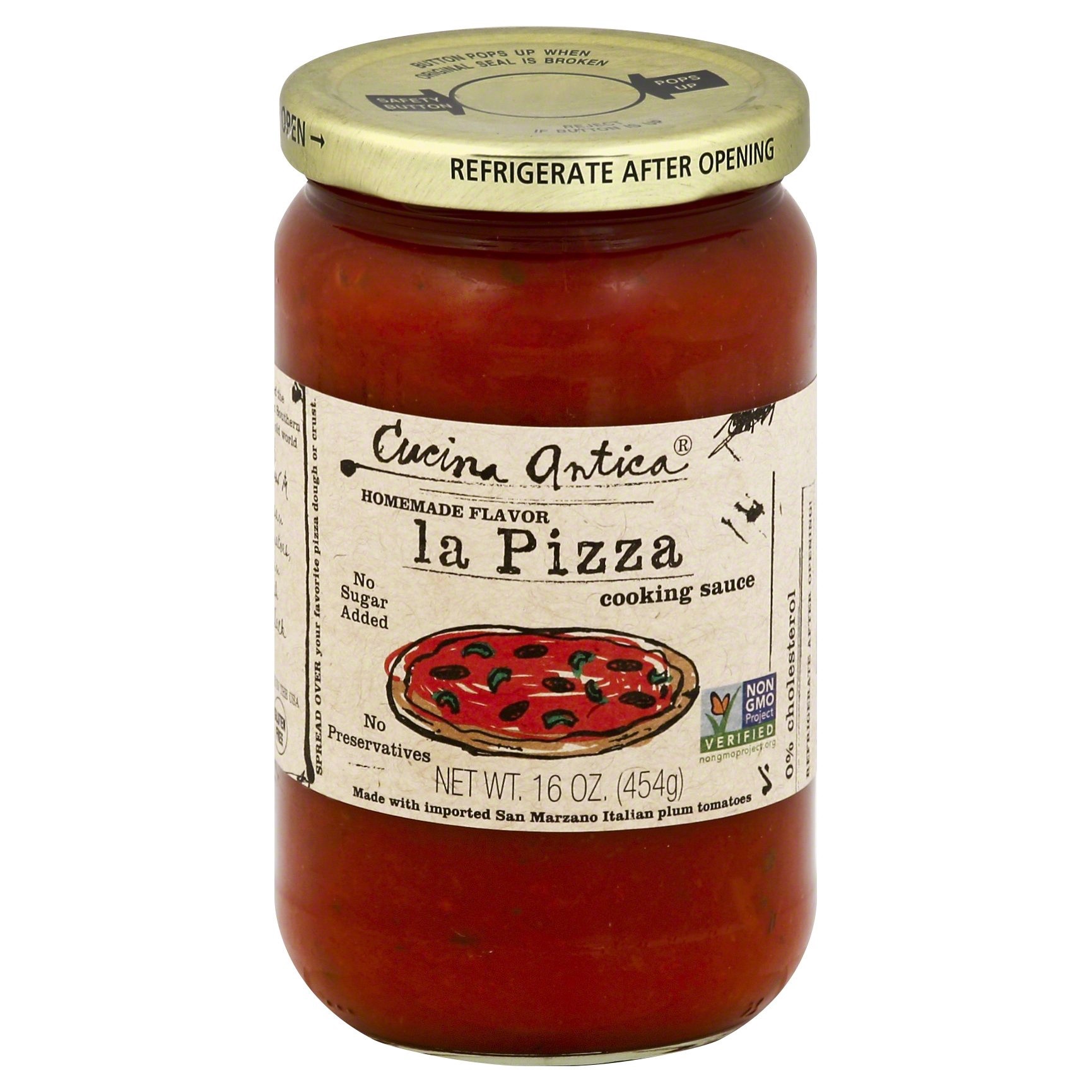 slide 1 of 2, Cucina Antica Premium La Pizza Pizza Sauce 16 oz, 16 oz