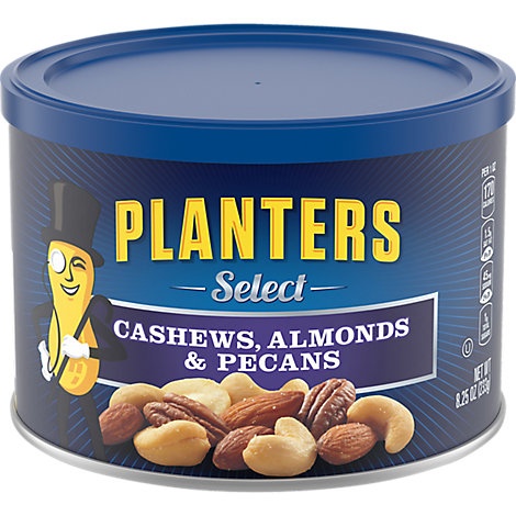 slide 1 of 1, Planters Cashews Select Almonds & Pecans, 8.25 oz