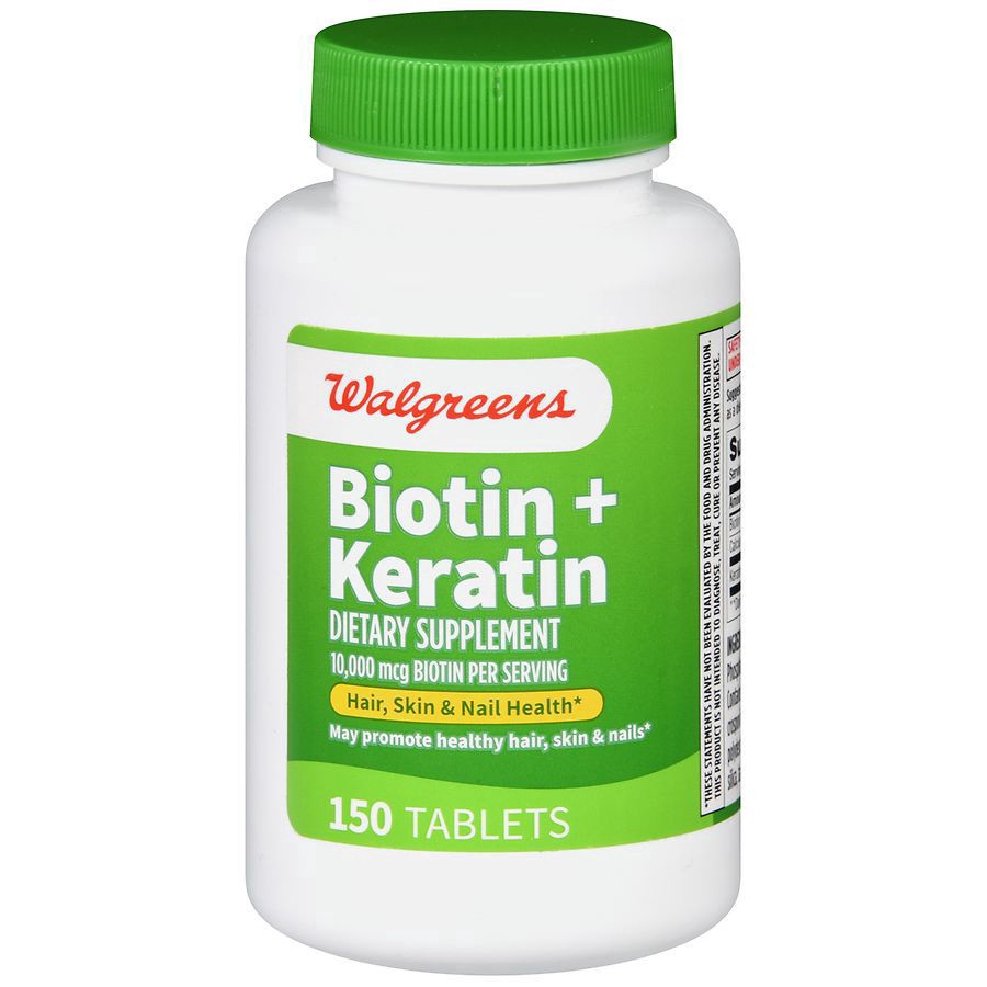 slide 1 of 5, Walgreens Biotin + Keratin, 150 ct