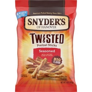 slide 1 of 1, Snyder's Of Hanover Seasoned Twisted Pretzel Sticks, 5 Oz, 5 oz