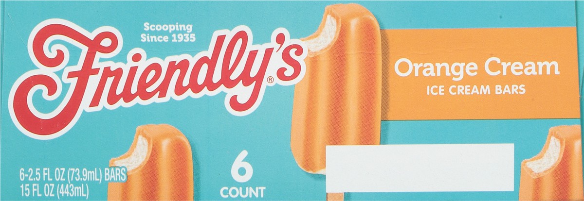 slide 5 of 11, Friendly's Orange Cream Fruit Swirl Bars, 6 ct; 2.75 fl oz