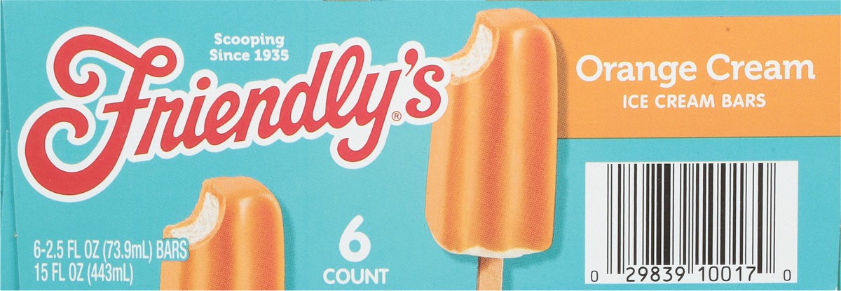 slide 6 of 11, Friendly's Orange Cream Fruit Swirl Bars, 6 ct; 2.75 fl oz