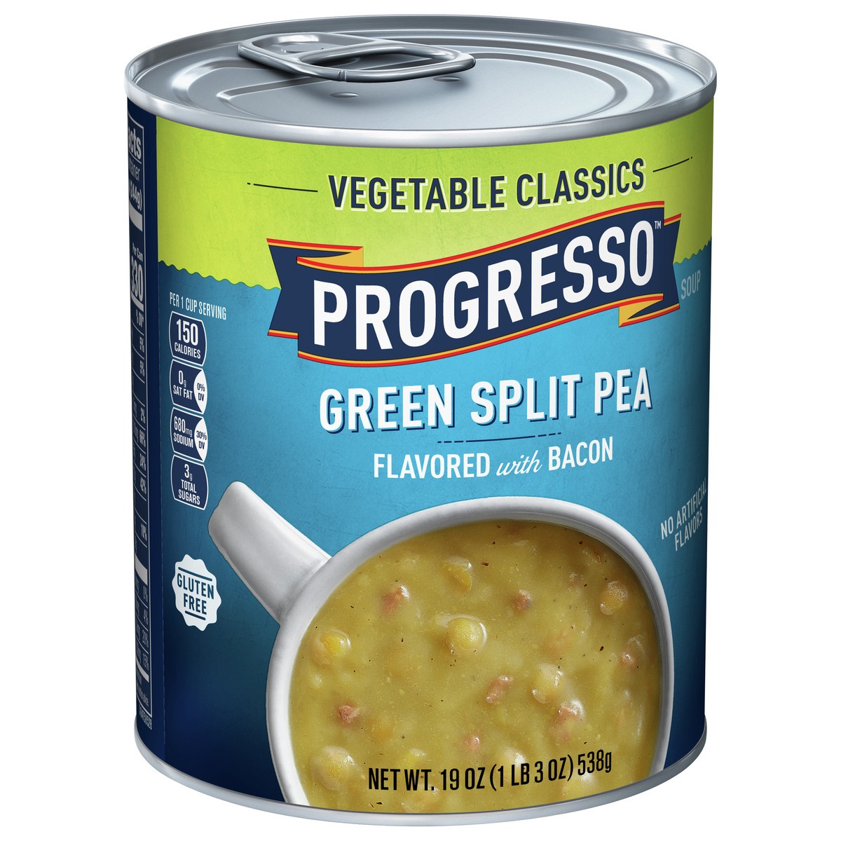 slide 4 of 9, Progresso Green Split Pea Soup, Vegetable Classics Canned Soup, Gluten Free, 19 oz, 19 oz