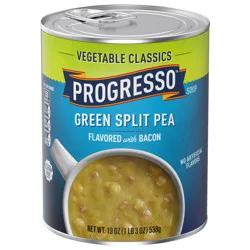 Progresso Green Split Pea Soup, Vegetable Classics Canned Soup, Gluten Free, 19 oz