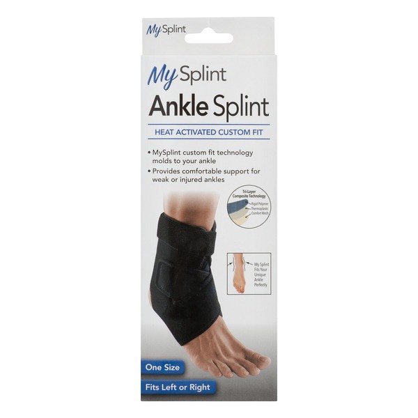 slide 1 of 1, My Splint Ankle Splint One Size, 1 ct