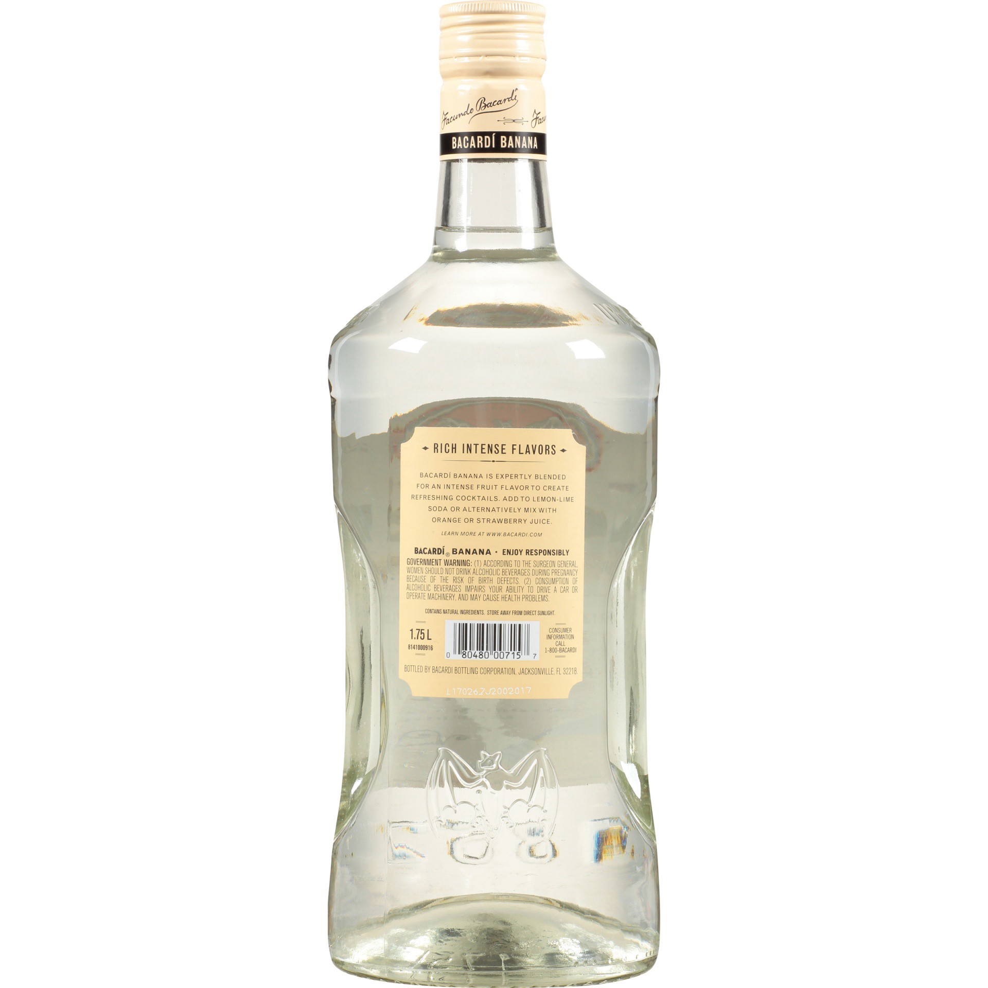 slide 2 of 4, Bacardi Rum Banana, 1.75 liter