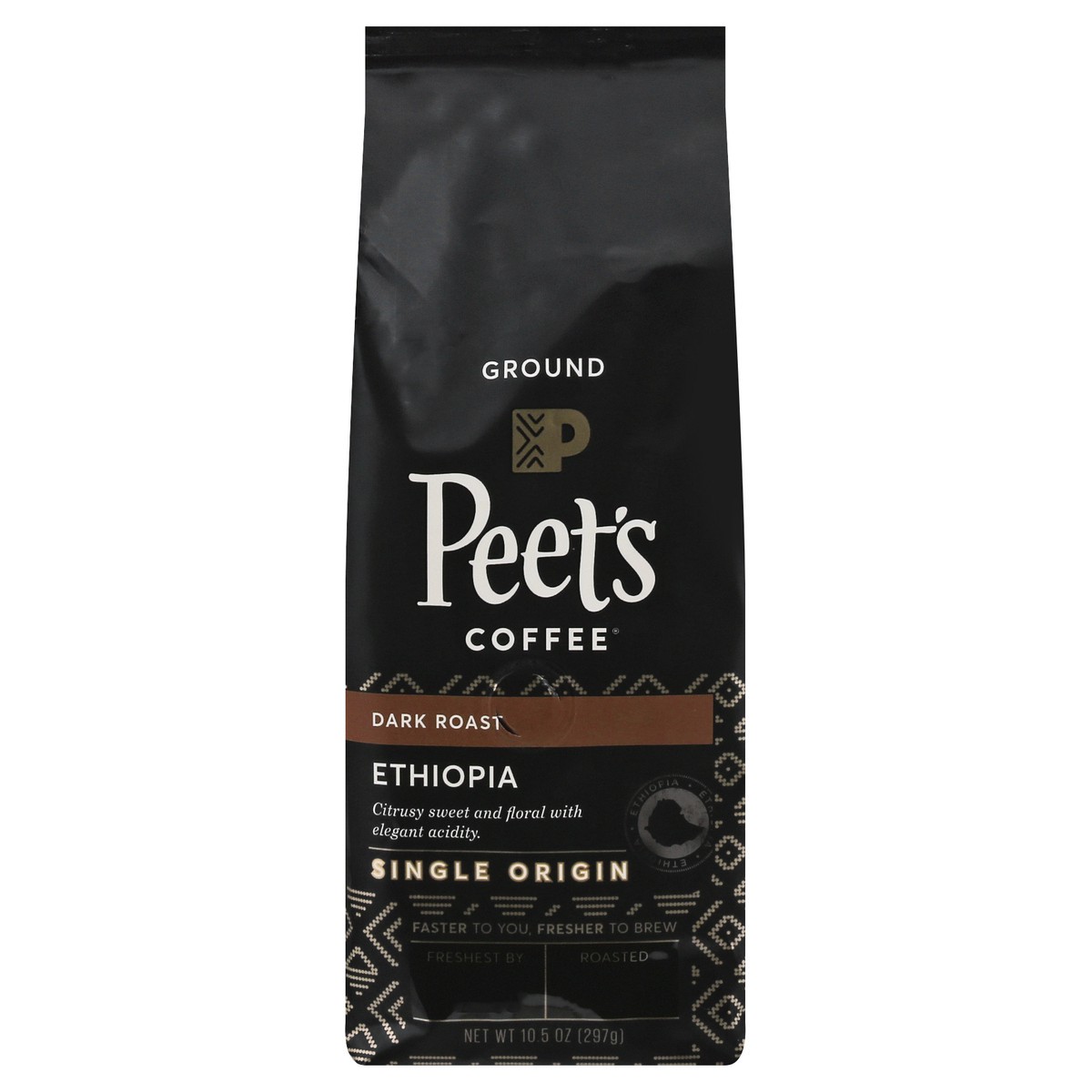 slide 6 of 11, Peets Coffee Ground Dark Roast Ethiopia Coffee - 10.5 oz, 10.5 oz