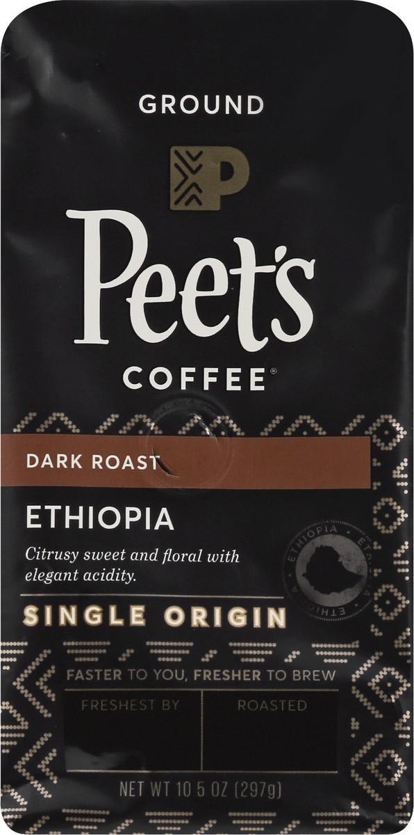 slide 11 of 11, Peets Coffee Ground Dark Roast Ethiopia Coffee - 10.5 oz, 10.5 oz