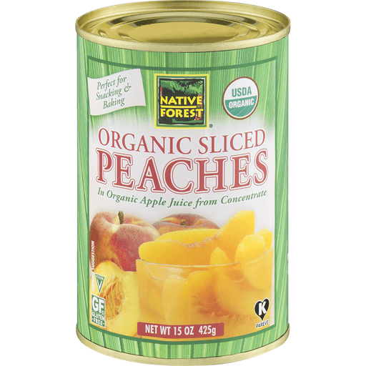 slide 12 of 25, Native Forest Organic Sliced Peaches, 15 oz