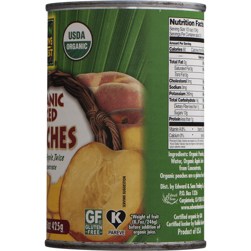 slide 18 of 25, Native Forest Organic Sliced Peaches, 15 oz