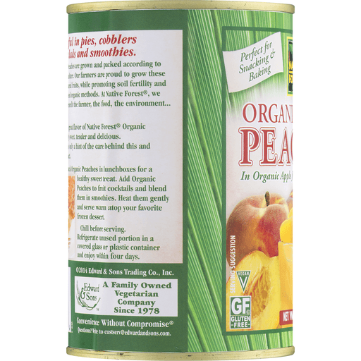slide 11 of 25, Native Forest Organic Sliced Peaches, 15 oz