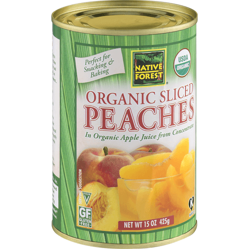 slide 5 of 25, Native Forest Organic Sliced Peaches, 15 oz