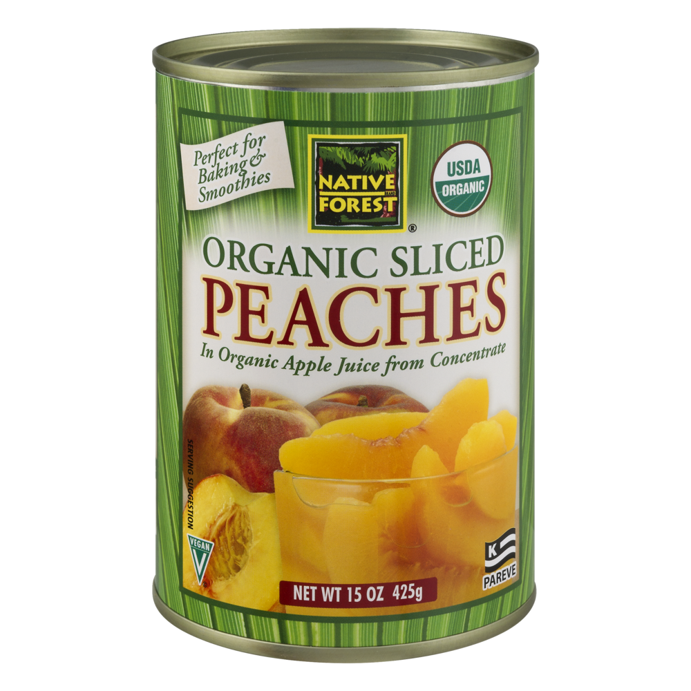 slide 1 of 25, Native Forest Organic Sliced Peaches, 15 oz