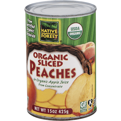 slide 3 of 25, Native Forest Organic Sliced Peaches, 15 oz