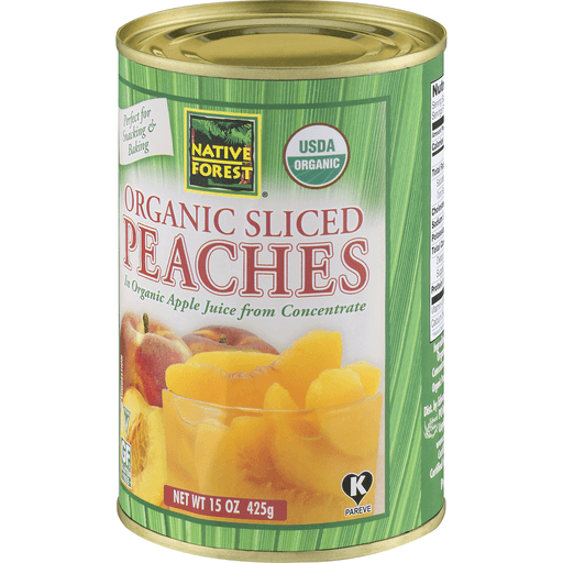slide 14 of 25, Native Forest Organic Sliced Peaches, 15 oz